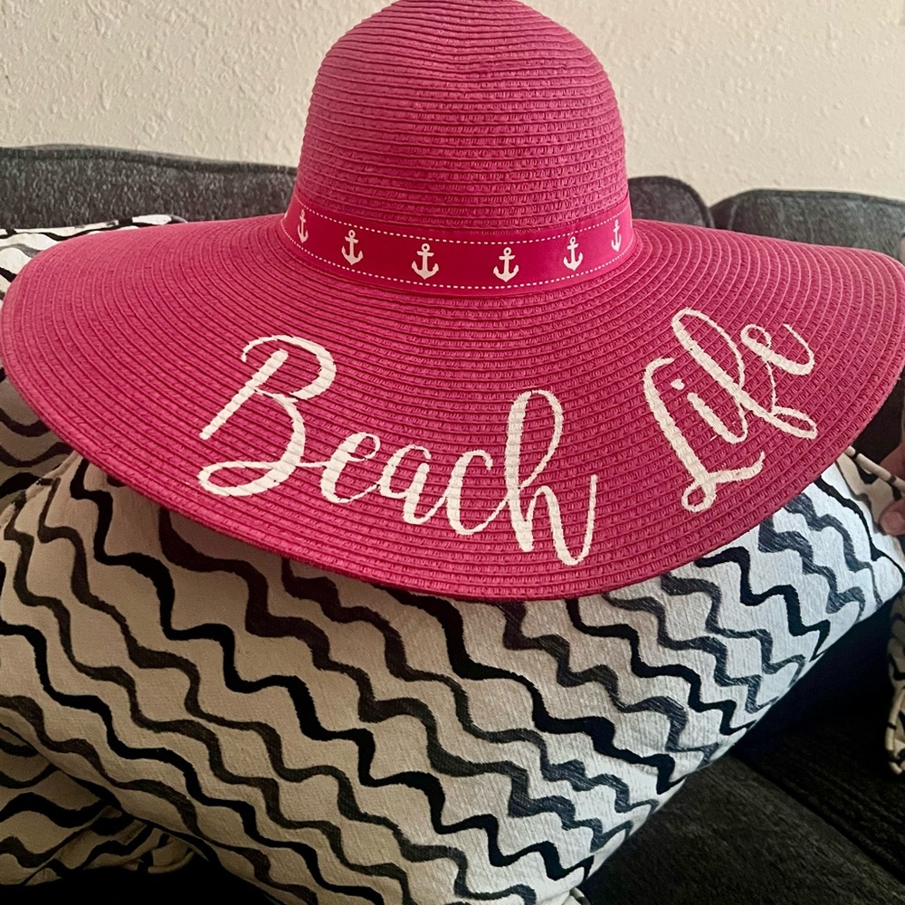 Pink Beach Life Sun Hat